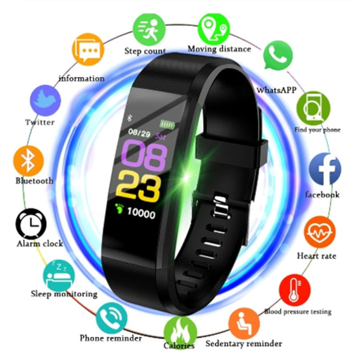 Unlock Your Fitness Potential with the Screen Smart Wristband Heart Rate Monitor