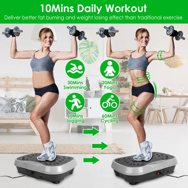 Vibration Plate Exercise Machine for Whole Body Fitness