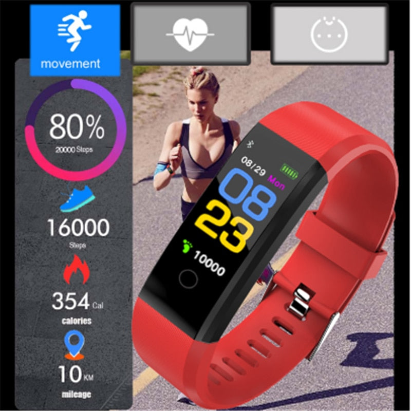Screen Smart Wristband Heart Rate Monitor