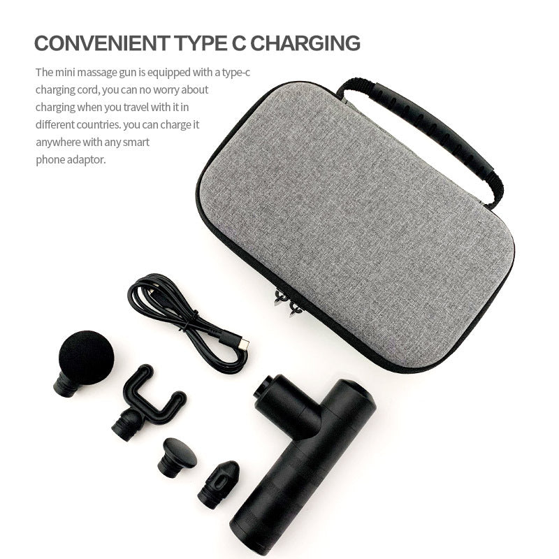Portable Aluminum Alloy Massage Gun for Muscle Relaxation