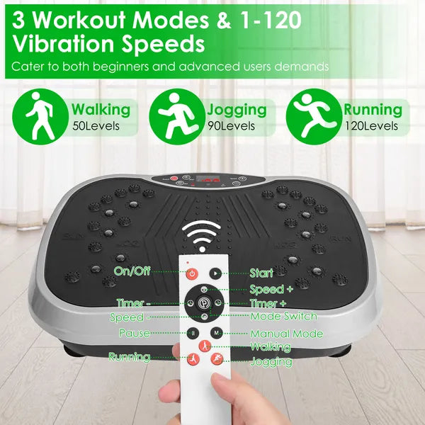 Vibration Plate Exercise Machine for Whole Body Fitness