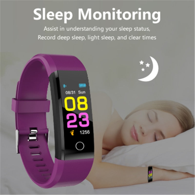 Screen Smart Wristband Heart Rate Monitor
