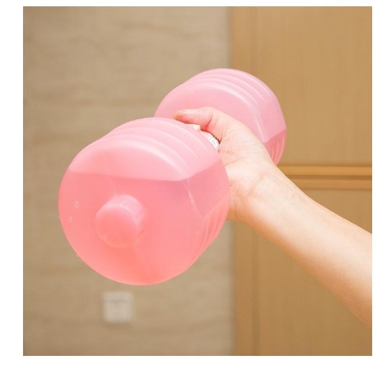 Japanese ladies fitness body dumbbells