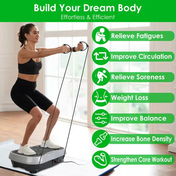 Vibration Plate Exercise Machine for Whole Body Fitness