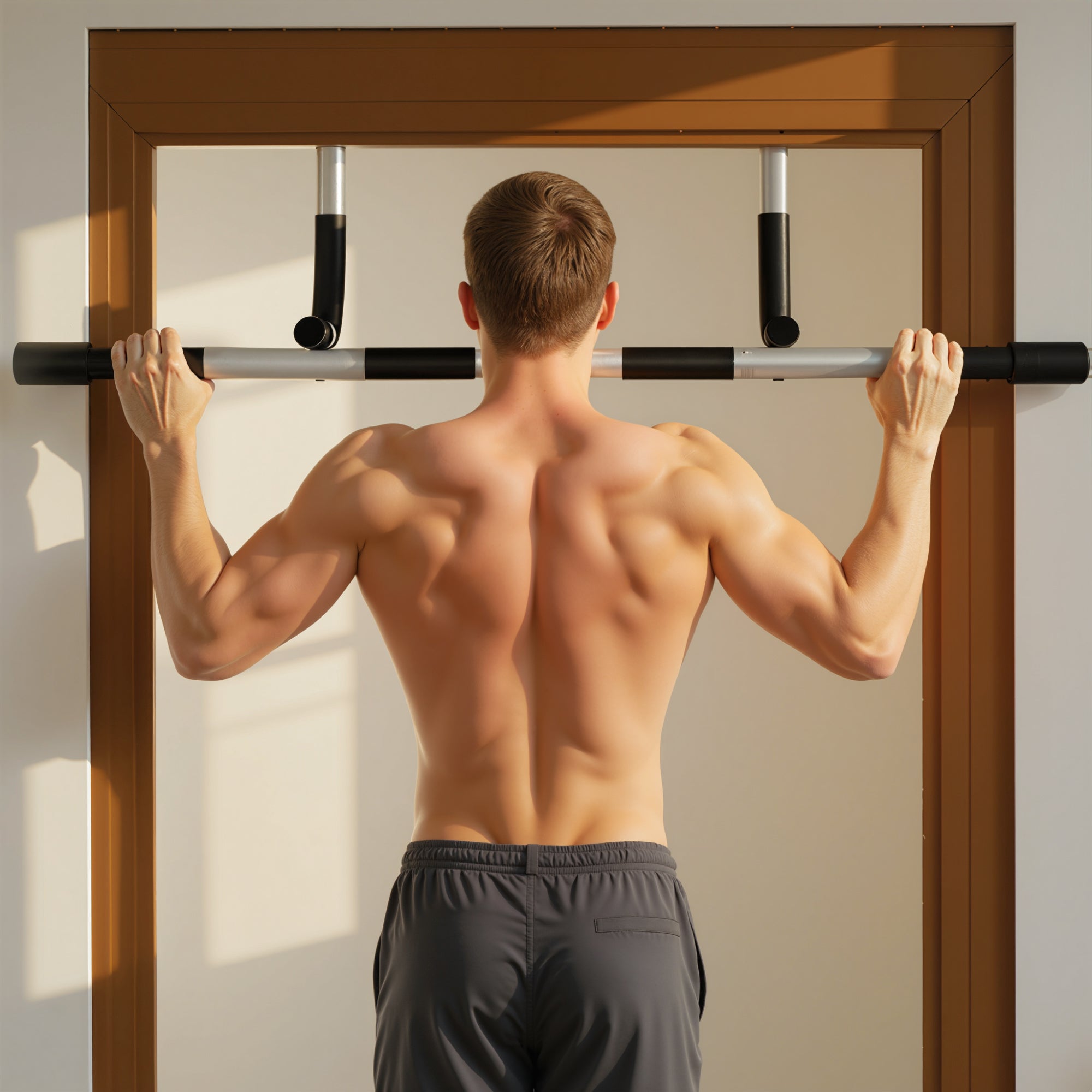 Doorway Pull Up Bar for Home Gym - Easy Setup, No Drilling