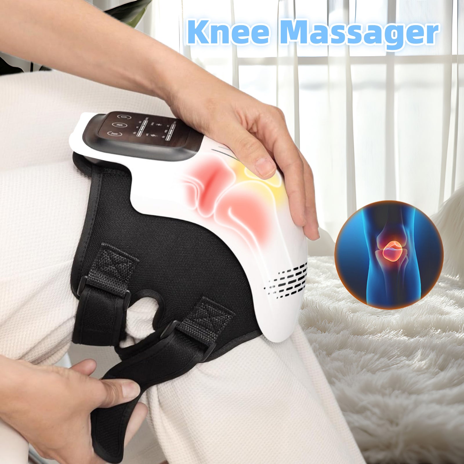 Rechargeable Infrared Knee Massager for Pain Relief