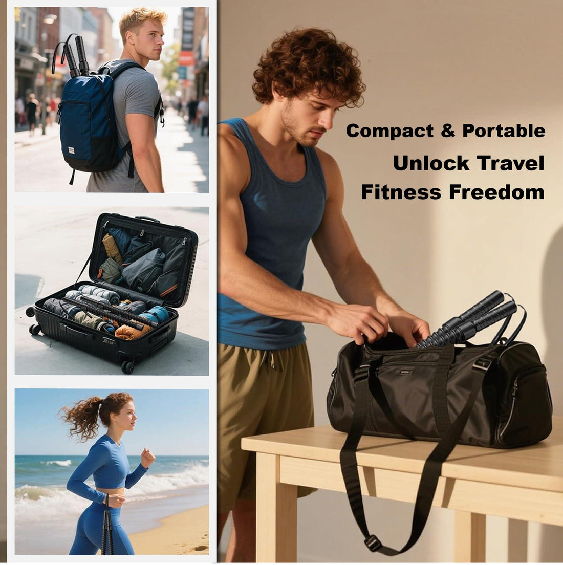 Ropeless Battle Rope for Dynamic Indoor and Outdoor Workouts