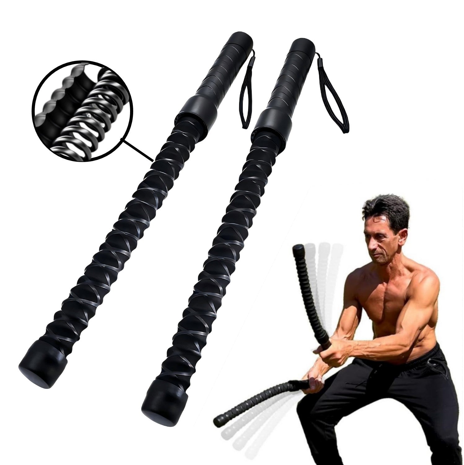 Ropeless Battle Rope for Dynamic Indoor and Outdoor Workouts