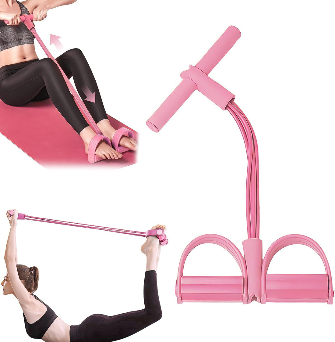 6-Tube Resistance Bands for Comprehensive Full-Body Training