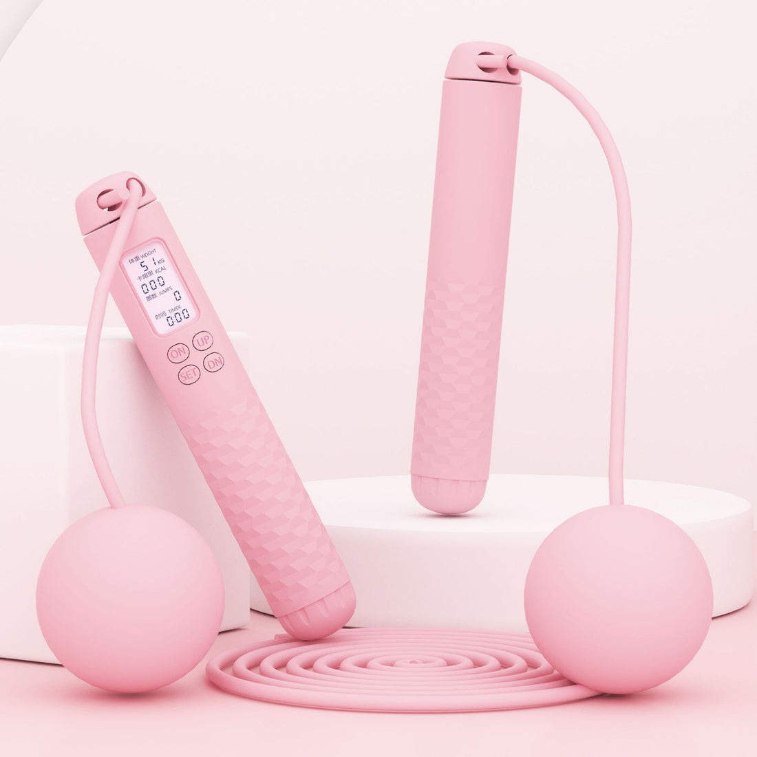 Fitness Exercise Counting Jumping Rope