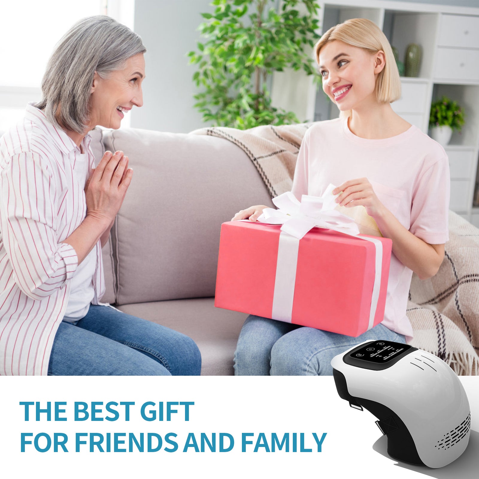 Rechargeable Infrared Knee Massager for Pain Relief